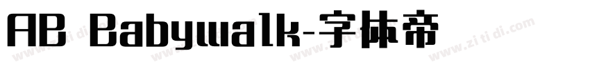 AB Babywalk字体转换